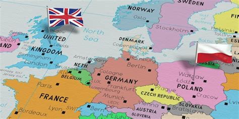 London, United Kingdom to Plock, Poland .